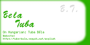bela tuba business card